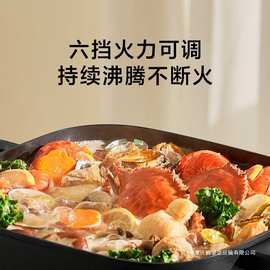 米家多功能电火锅6L 家用分体式涮煮煎炖大容量快速烹饪多功能锅