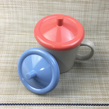 4TXN批发仿瓷塑料杯盖彩色盖 宿舍办公茶杯防尘盖 简约喝水杯马克