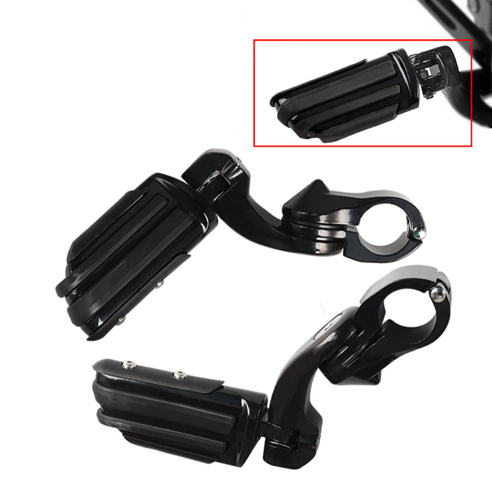 Universal Motorcycle and Electric Vehicle Footrests, Bumper Guard Bars, Rest Footrests, Short Brackets, Harley Indian Accessories