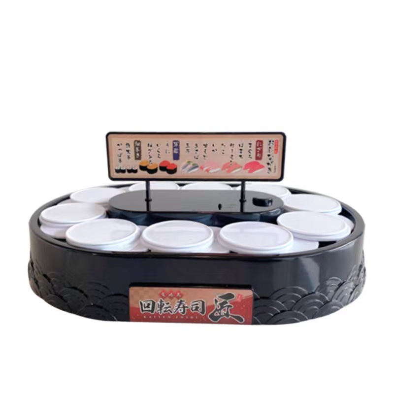 Máquina de torneado Carrusel Pastel de doble capa máquina de pastel máquina de postre giratorio automático placa giratoria mesa de postre máquina de torneado