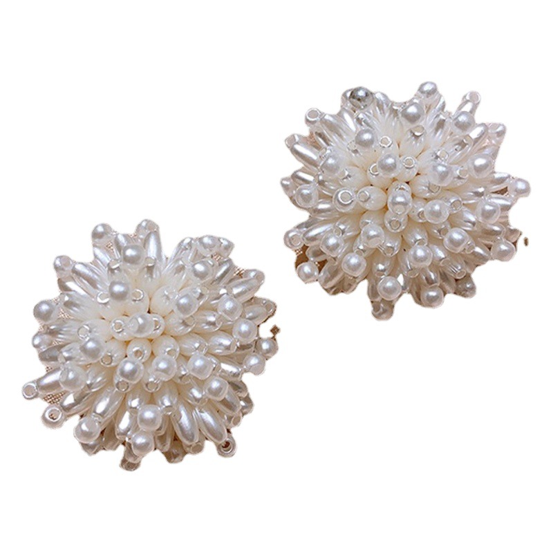 925 aguja de plata Corea del Sur Dongdaemun pendientes de perlas elegantes pendientes de fuegos artificiales nueva moda nuevos pendientes para mujeres al por mayor