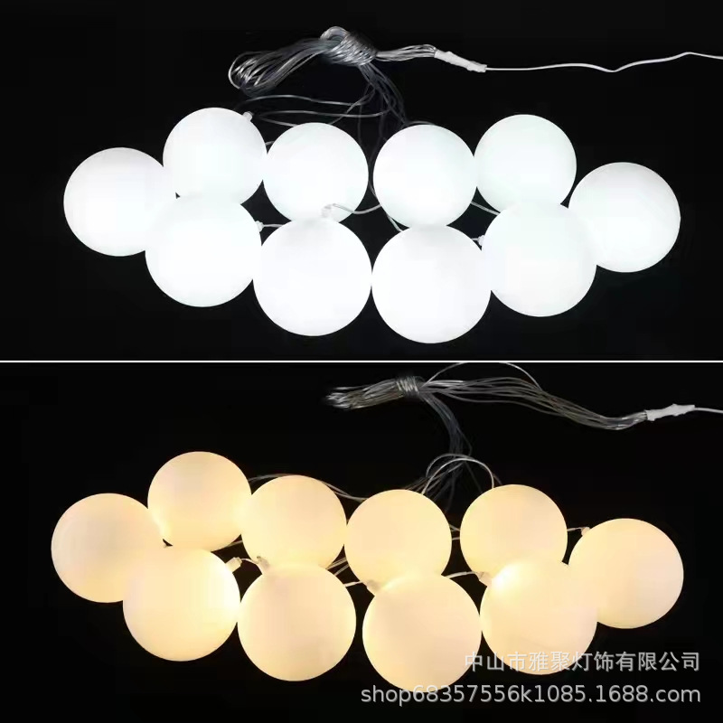 Accesorios de bodas leche blanca bola burbuja lámpara de la boda sala de bodas bola de la lámpara de la boda Zhongshan lámpara de decoración de la boda al por mayor image 4