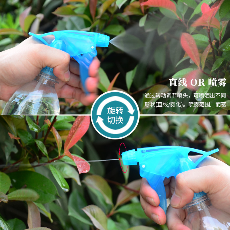 Plantas de balcón cabeza de pulverización de agujero único cabeza de pulverización de plástico spray general boca de botella de cola spray simple riego cabeza de botella de pulverización