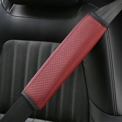 Accessories to Prevent the Seatbelt | Seat belt shoulder pad - sl-wine-red
