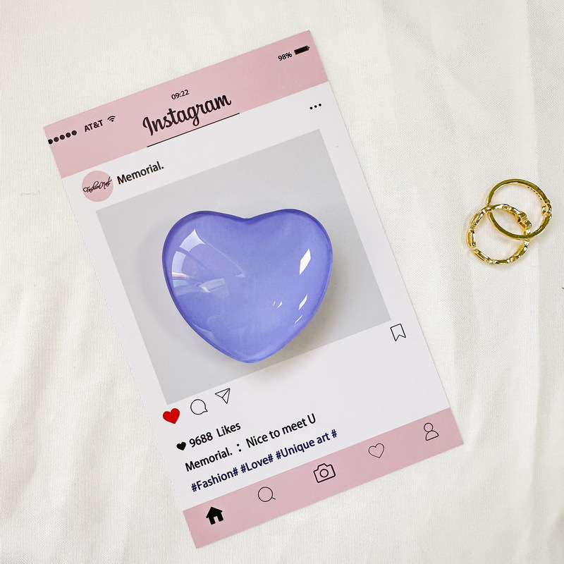 _0034_白支架-水晶玻璃爱心-紫色