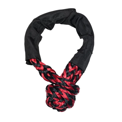 Car Towing Rope Soft Shackle: Trailer rope/net/strap - blackish-red