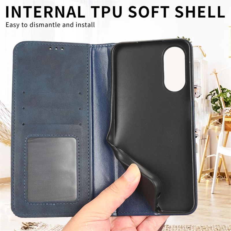 Retro Magnetic Wallet Flip Case For Xreal Beam Pro Protective_voghion.com