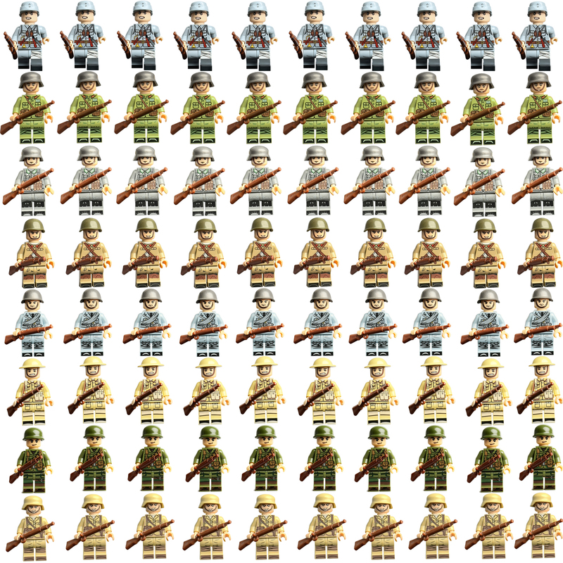 Cross-Border World War Ii Military Building Blocks, Minifigures, Special Forces, Eighth Route Army, German Army, Soviet Boy Assembly Toys, Retail and Dropshipping Cross-Border World War Ii Military Building Blocks, Minifigures, Special Forces, Eighth Route Army, German Army, Soviet Boy Assembly Toys, Retail and Dropshipping
