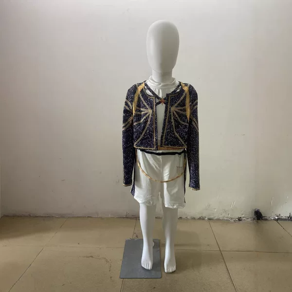 2025 Amazon New Girls Demon Hunter Costume Children's Matching Popular Singer 3D Printed Children's Clothing Set