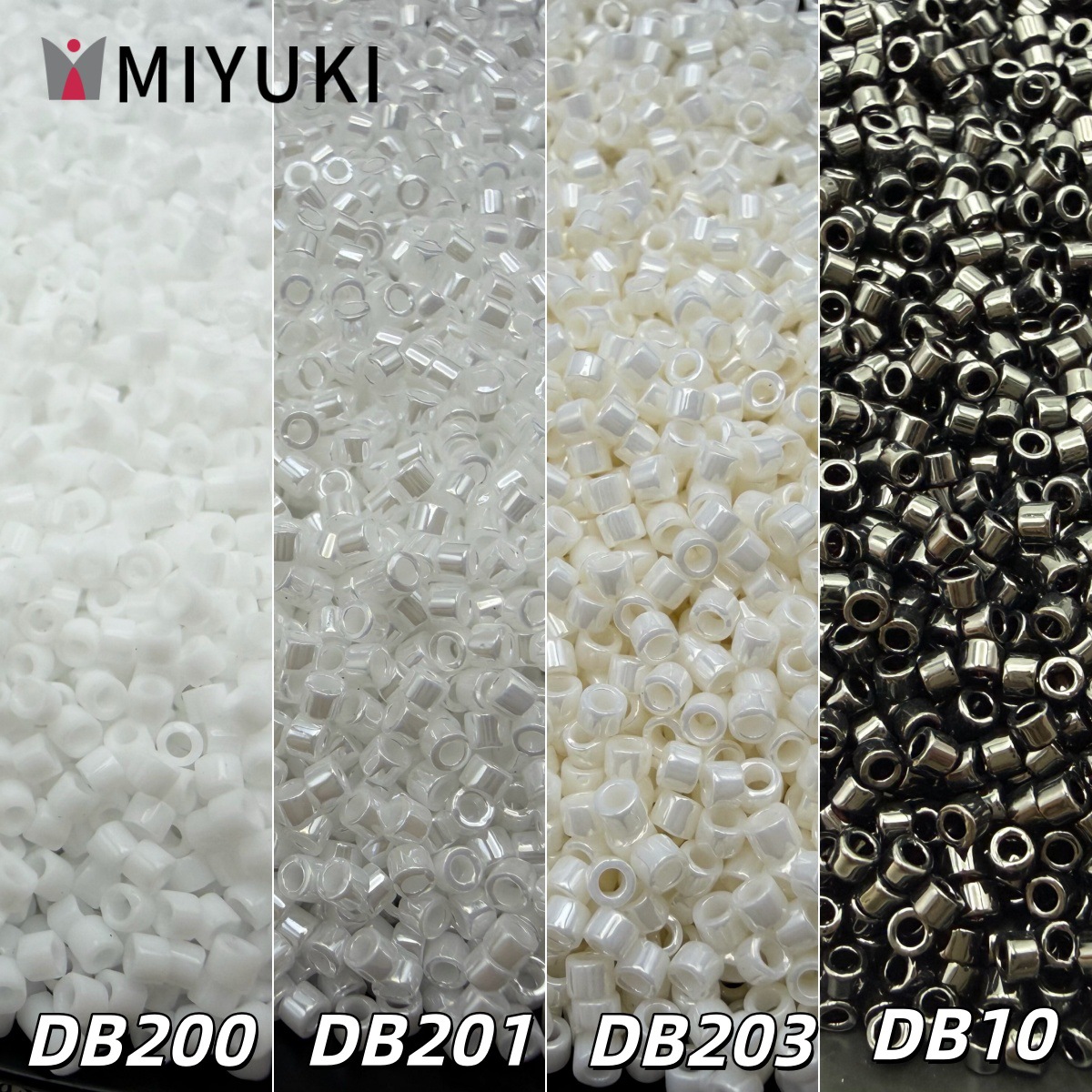 Cuentas antiguas japonesas Miyuki yuxing db10 / 200 / 201 / 203 cuentas de arroz 1,6 mm materiales hechos a mano de bricolaje