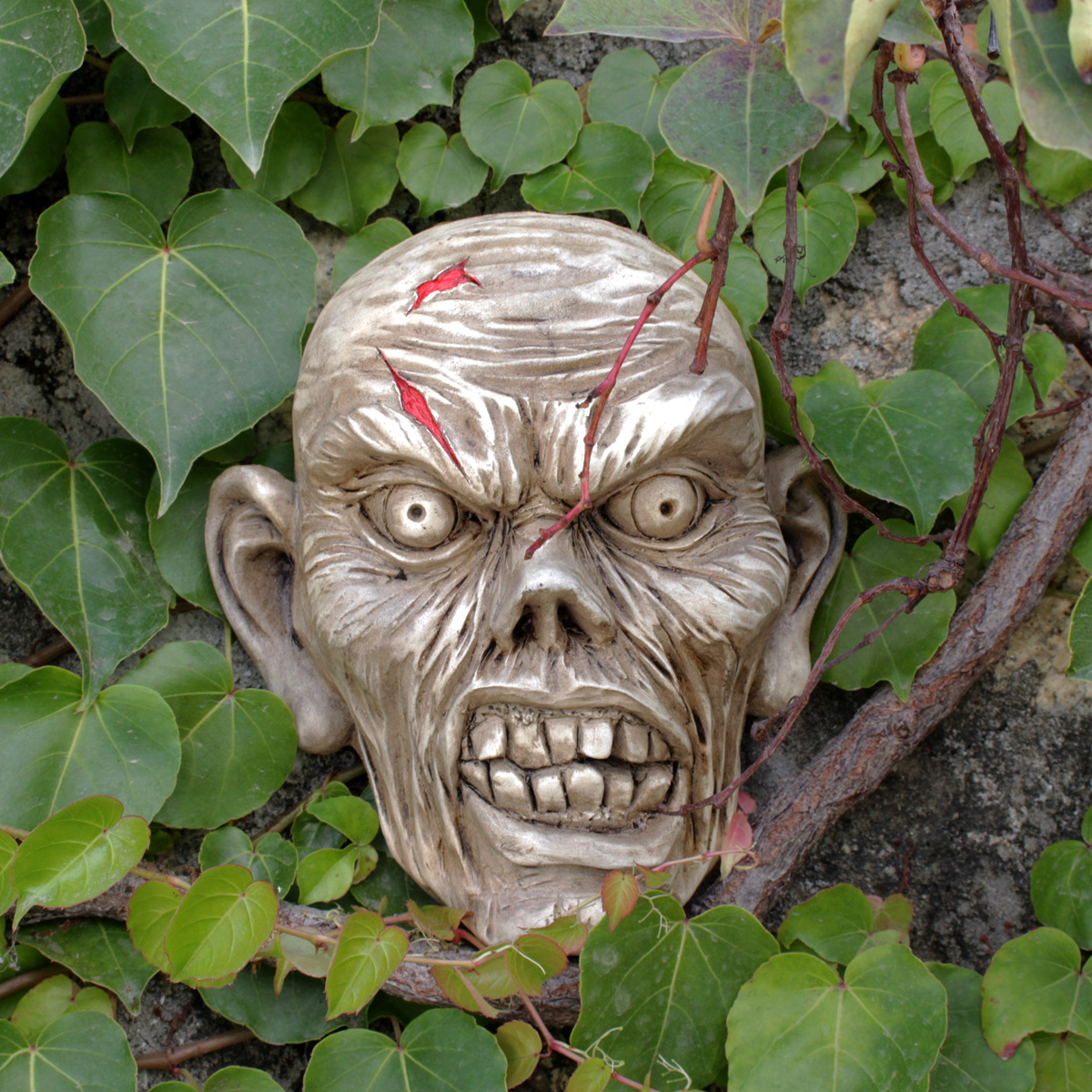 Simulation Zombie Skull Halloween Props Horror Ghost Head Bar Haunted House Chamber Atmosphere Arrangement Ornaments Dry