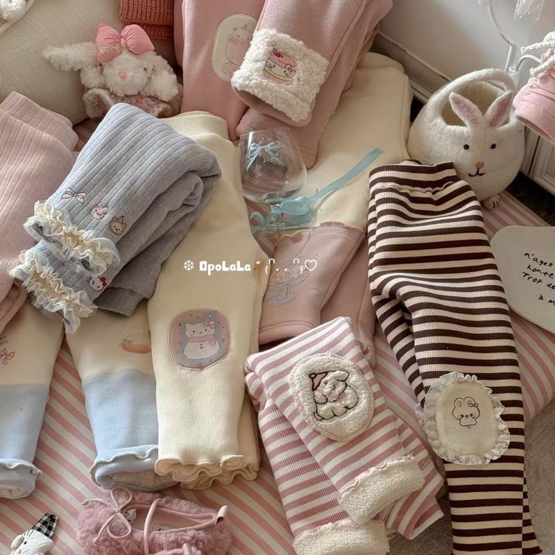 女の子の厚く暖かいシルクパンツ、冬の多用途カジュアルレギンス、綿パンツとベルベット、子供の秋と冬の韓国版|undefined