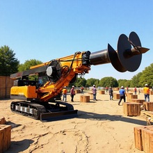 房屋基础桩用方杆履带式旋挖钻机 信号塔土层打桩履带式旋挖钻机