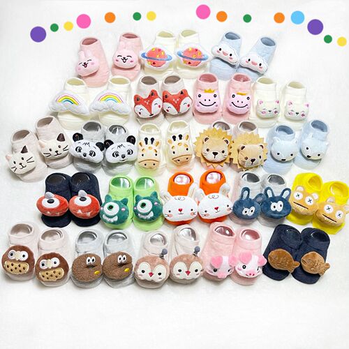 Children's floor socks, original trendy ins Internet celebrity baby invisible socks, cute cartoon dotted cotton socks for dolls