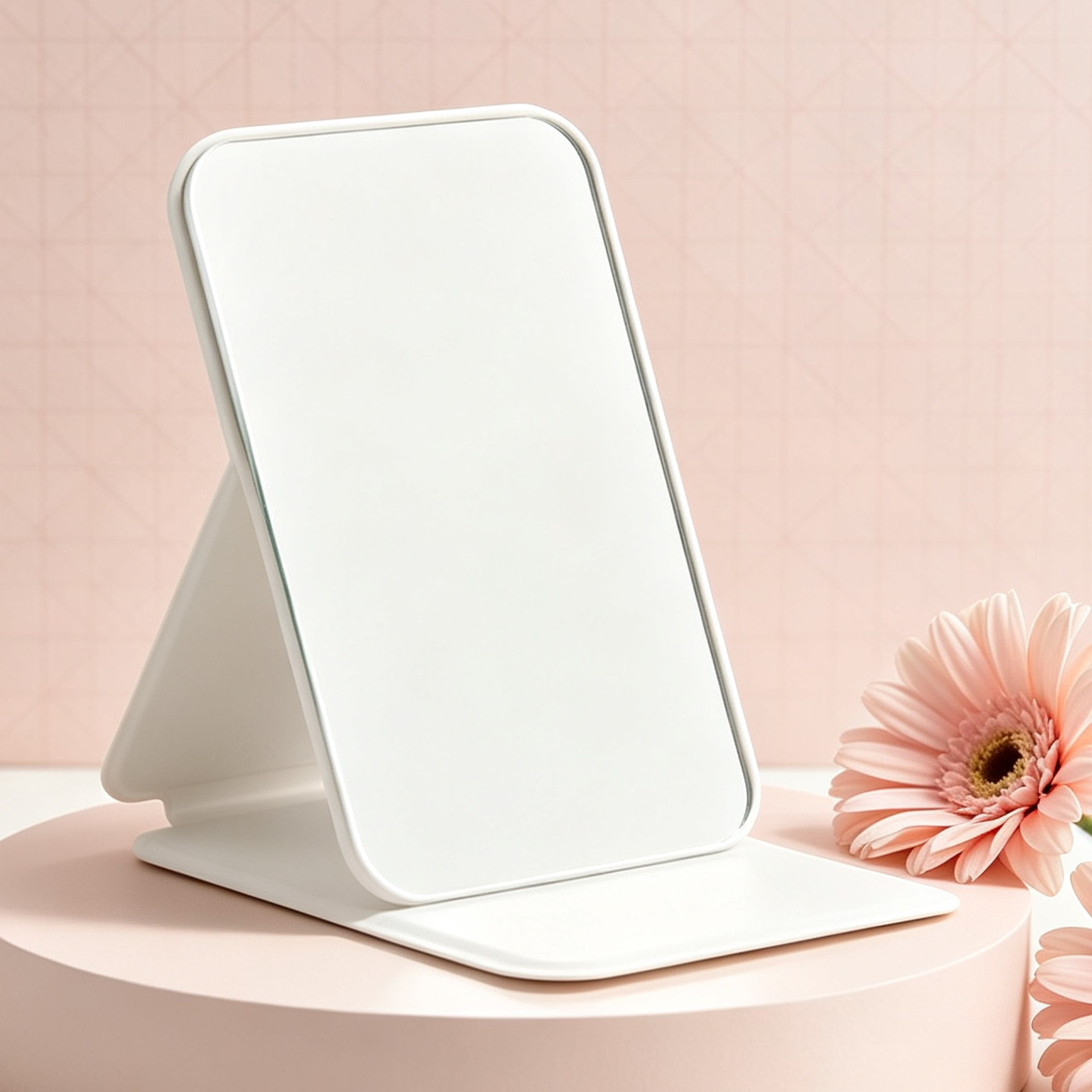Espejo plegable espejo de piel portátil mini cuadrado princesa espejo de vestir espejo retro espejo plegable espejo de maquillaje espejo de escritorio