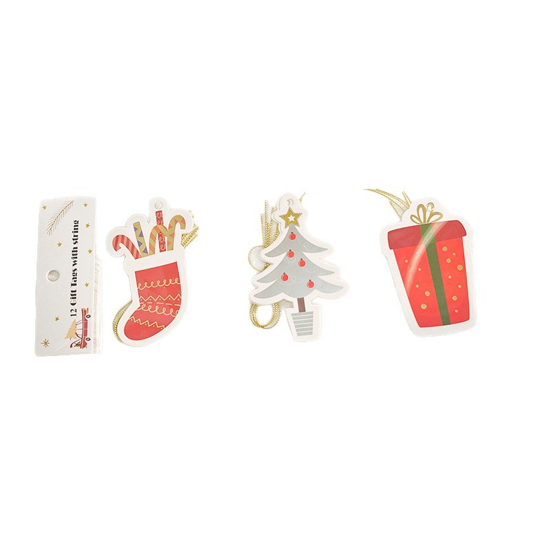 Nordicins tarjetas de Navidad elevadoras decoraciones de Navidad colgante árbol de Navidad colgante decoración tarjeta de mensaje
