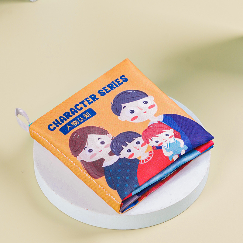 Libro de tela bilingüe para bebés, libro de tela tridimensional de educación temprana para bebés de 0 - 1 años de edad puede roer juguetes de rompecabezas