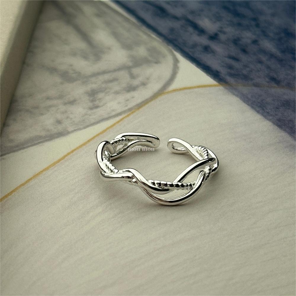 6g Weight Open Rings Classification 1 Piece Quantity Holiday, Travel, Daily Occasion 925 Sterling Silver Material Heart Shape Pattern Women's Gender Casual, Elegant, Streetwear Style 925 Sterling Silver Heart Shape Open Rings 18
