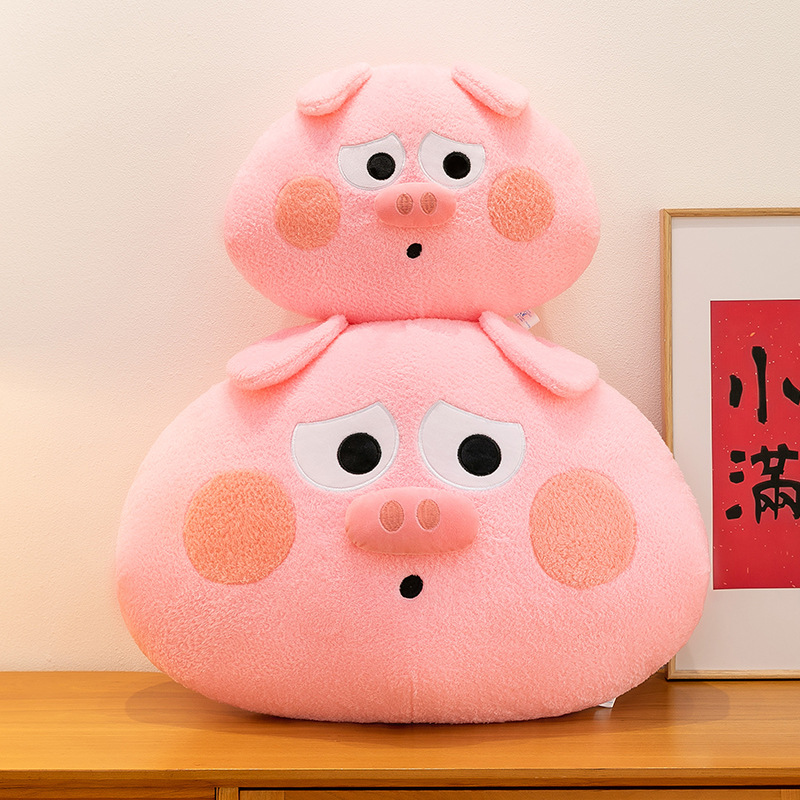 萌趣猪培根抱枕腰靠可爱小猪治愈陪伴家居休闲卡通高品质礼物