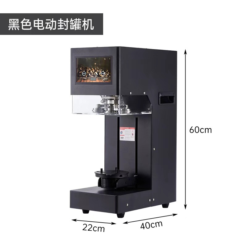 Zhuojin máquina de sellado de latas fácil de tirar máquina de sellado de latas comercial de bebida de leche y té tapa de aluminio sellado de botella sellado máquina de sellado automática