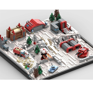 Moc-142272 Soviet Base Perspective Building Toy Set in Video Game 1646 Particle Number