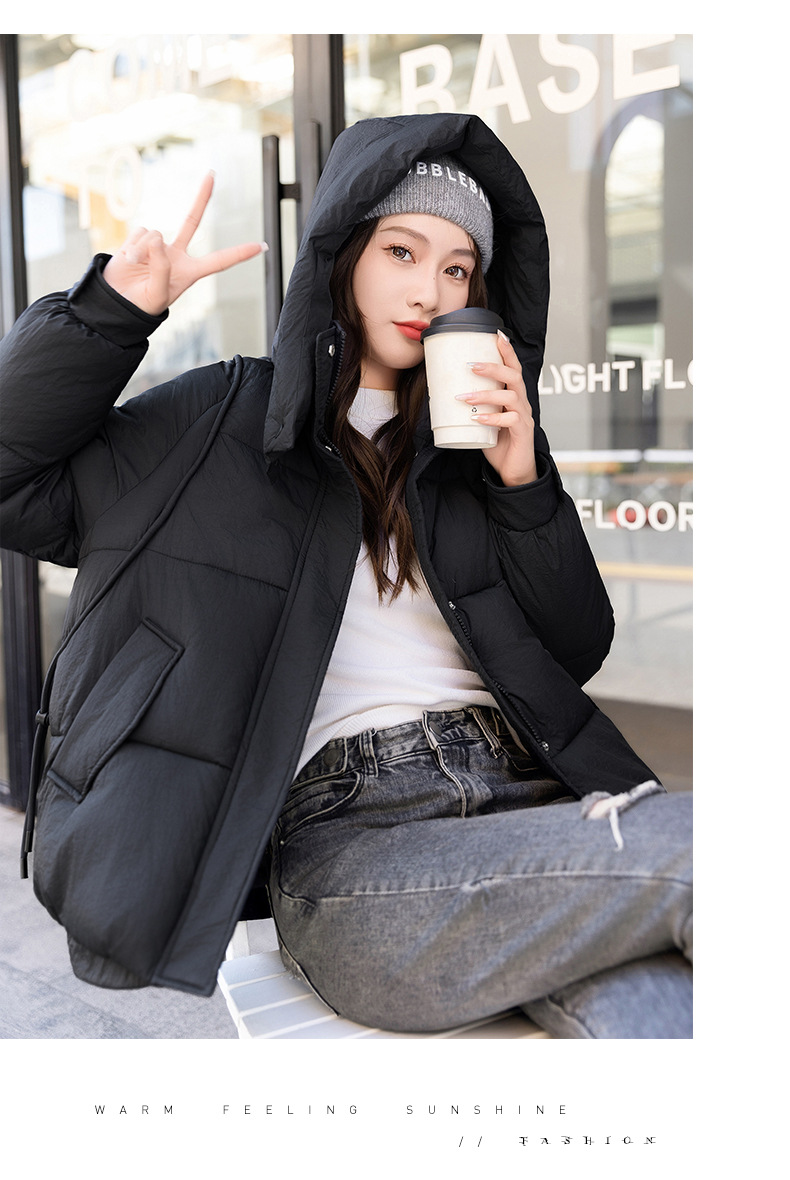 Dames donsjas modieus losvallend dik gewatteerd jasmodel_voghion.com