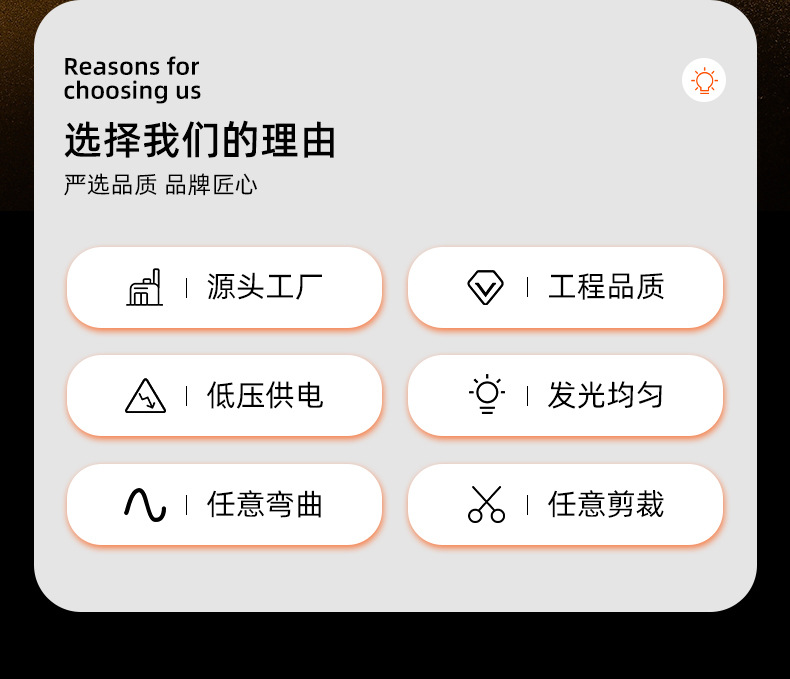 灯带LED高亮双面板10mm柔性灯带暖白正白12v2835贴片低压灯条批发详情3