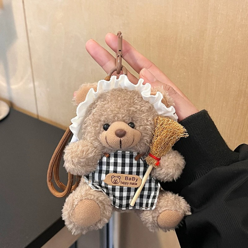 サングラス、ブラッシュ、ネット有名人のクマのぬいぐるみ、クリエイティブな人形、カップルバッグペンダント、キュートでかわいいウサギのクマのバッグペンダント|undefined