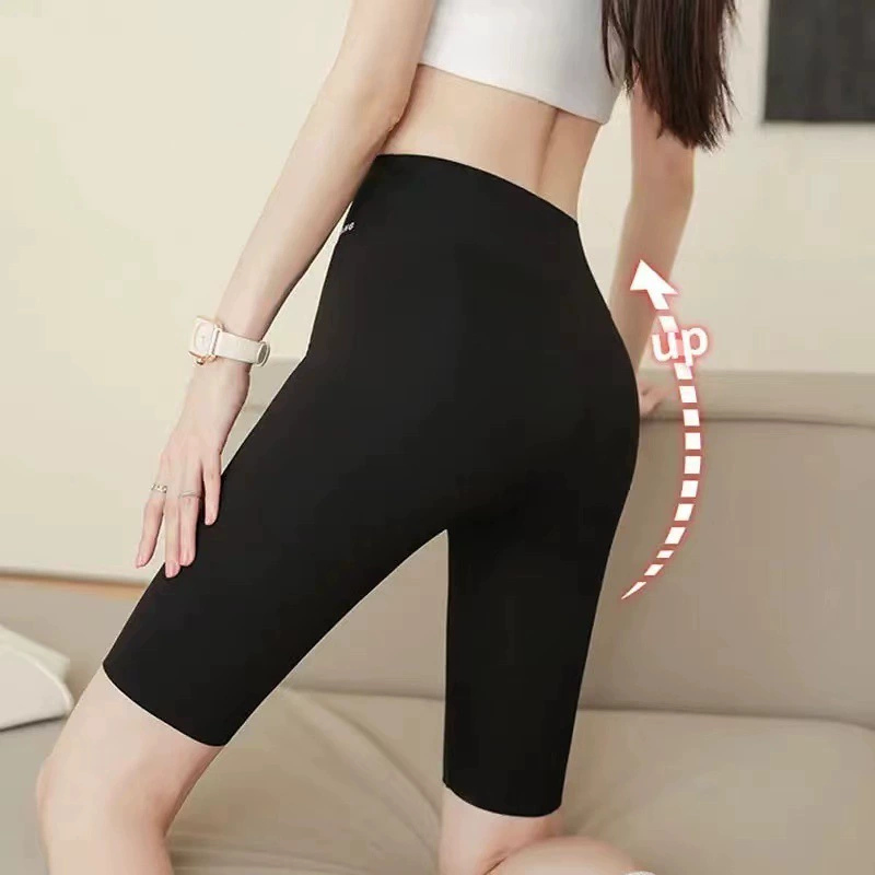 Женские тонкие летние велосипедные шорты с высокой талией и карманом в форме акулы, спортивные леггинсы для йоги с контролем живота Барби.