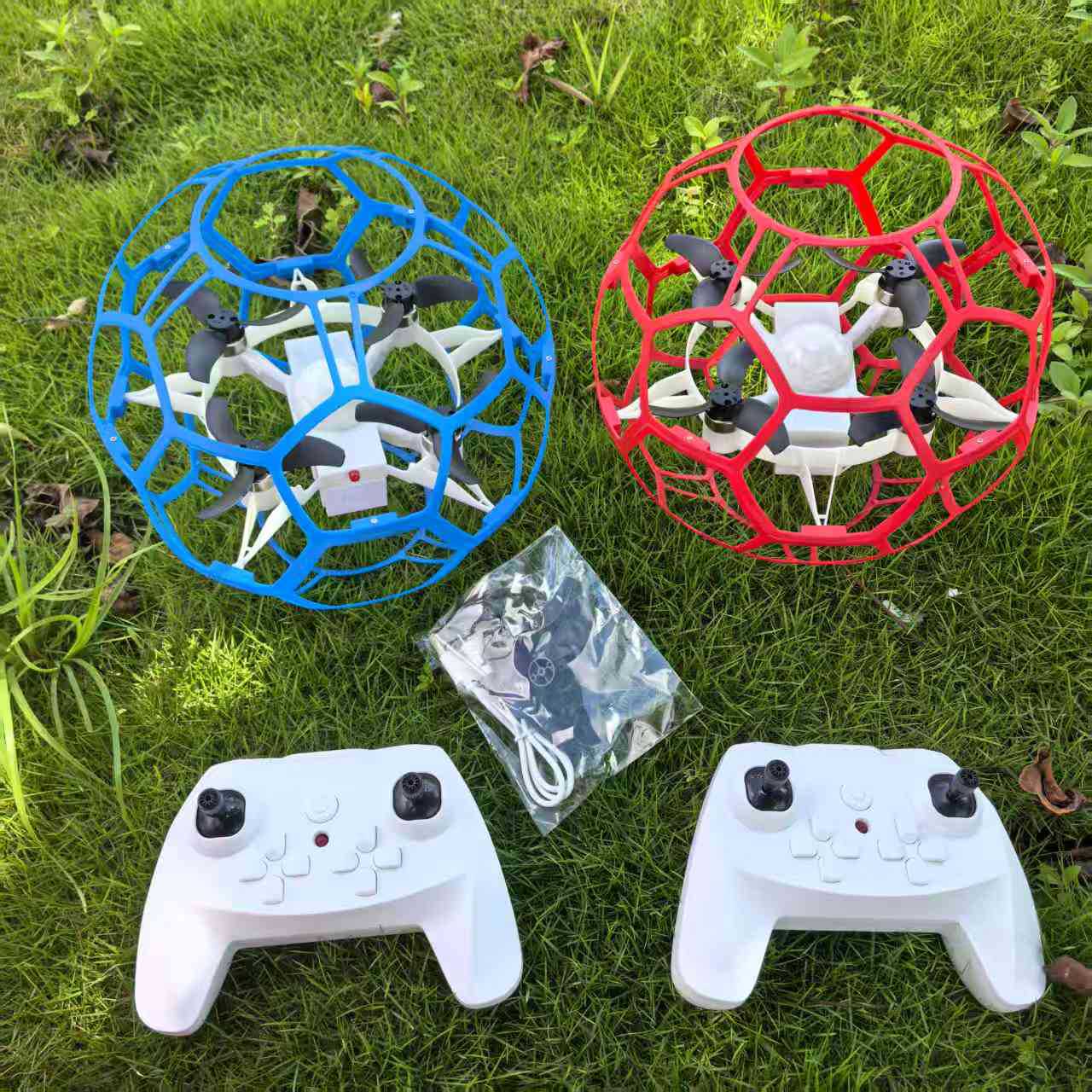Football Drone Spherical Remote Control Aircraft Primary School Students and Teenagers Competitive Training Equipment Feibei Competition Aircraft