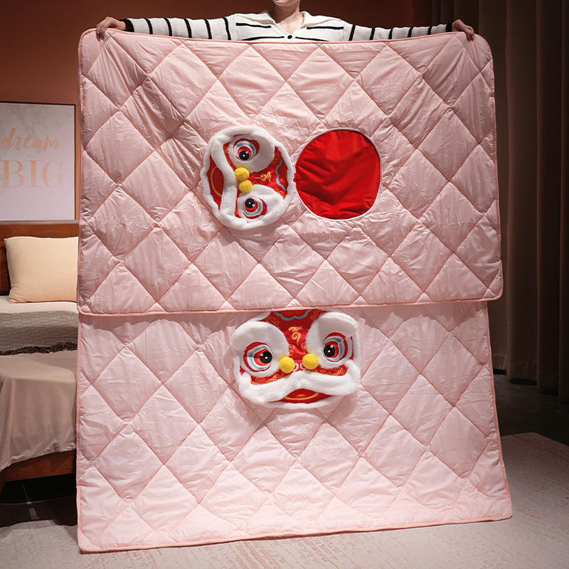 Guochao serpiente 3 - en - 1 mantas de almohada china muñeca de viento despierta león sofá de celebración regalos de Año Nuevo regalos de la empresa