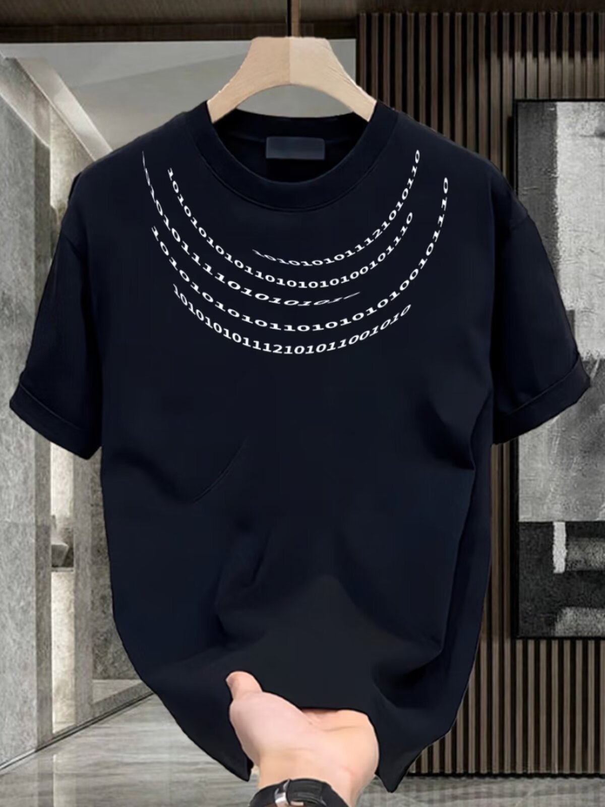 T-shirt corta in stile americano per giovani uomini e donne, top estivo a maniche lunghe, casual e alla moda, per Instagram_voghion.com
