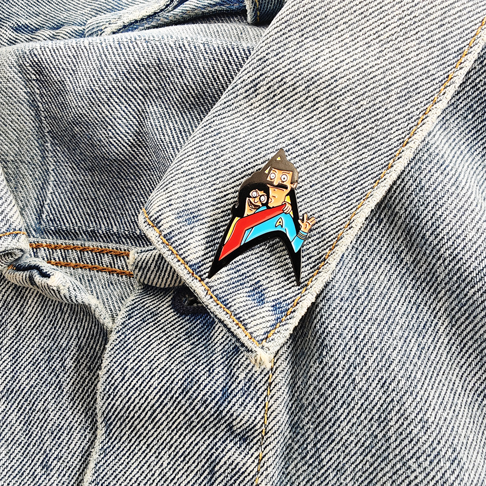 BobTina Star Trek Mix-and-Match Brooch Vulcan Gesture Enamel Badge Anime Merchandise Backpack Pin