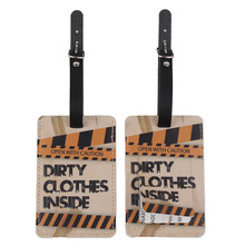 特价PU印花行李牌拉杆箱防丢吊牌标签登机飞机牌旅行箱挂牌托运牌