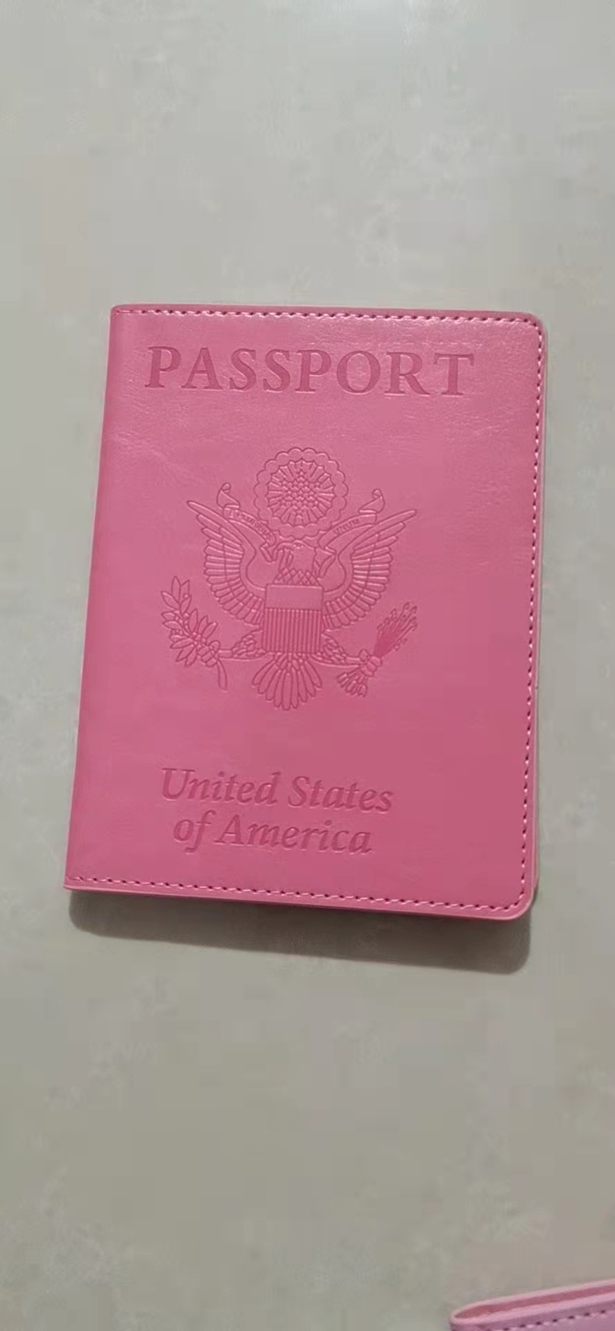 En stock envío gratuito cubierta de pasaporte americano multi-funcional bolsa de pasaporte cubierta de la Tarjeta de pasaporte caja de cuero de almacenamiento integrado pasaporte