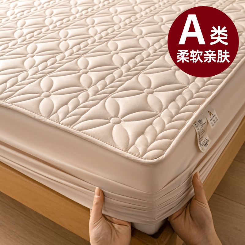 Sombrilla de cama impermeable con aislamiento de orina engrosada de una sola pieza, funda protectora de colchón Simmons, funda de cama todo incluido 2024 nuevas estaciones universales