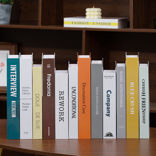 Fake Book Decorative Ornaments Scandinavian Style Ins Simple English Magazine Modern Artificial Book Photo Props Book Wholesale