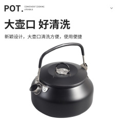 Outdoor 304 Stainless Steel Kettle Portable Travel Camping Tea Pot Set Large Capacity Water Bottle for Picnic