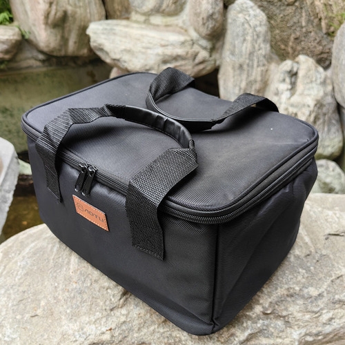 Outdoor storage bag portable picnic set pot gas tank anti-collision self-driving camping tableware bag multi-functional storage bag