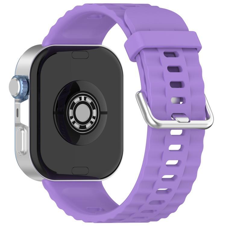 xDfind Silver Buckle Silicone Solid Color Brazalete para Huawei Watch Fit4 Pro / Fit4 / Fit3