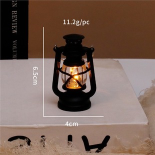 Mini Kerosene Lamp Night Light Battery Weak Light Retro Decorative Desktop Ornaments Led Portable Lamp Sleep Light