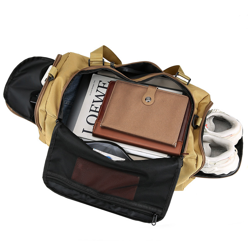 Bolsa de viaje portátil transfronteriza bolsa de equipaje al aire libre de gran capacidad bolsa de separación seca y húmeda bolsa de ejercicio bolsa de yoga bolsa de natación deportiva