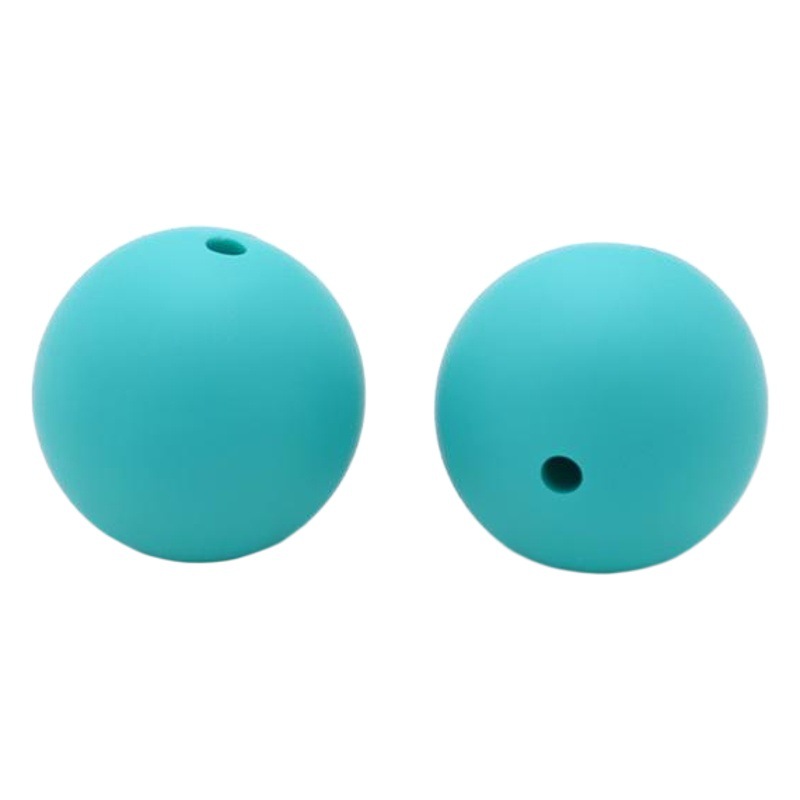 Cross-Border Silicone Beads Mother and Baby Teether Pacifier Chain Diy12Mm Round Beads Loose Beads Silicone Beads Wholesale