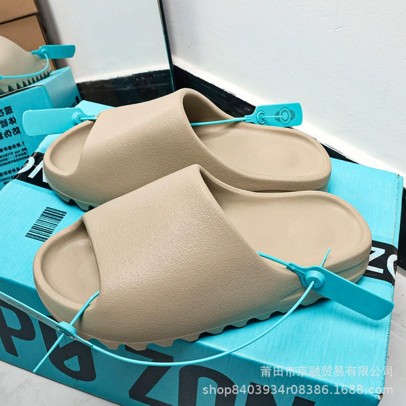Женские шлепанцы из кокоса og yeezy лето 2025, новая верхняя одежда, нескользящие шлепанцы из ЭВА, повседневные сандалии