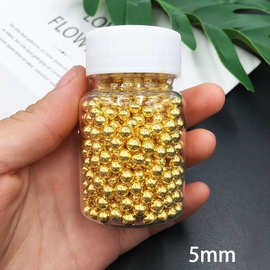 金色珍珠水晶滴胶填充物 仿真珍珠配件5mm6mm10mm混合珍珠