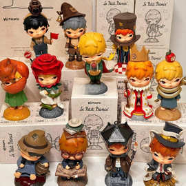 泡泡玛特小野Hirono系列手办盲盒小王子香薰石膏白胚创意手工涂色