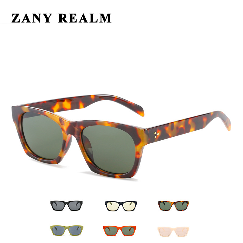 Nuevo Selin diseñador cuadrado Comercio exterior gafas de sol hombres y mujeres retro UV400 transfronterizo gafas de sol fabricante