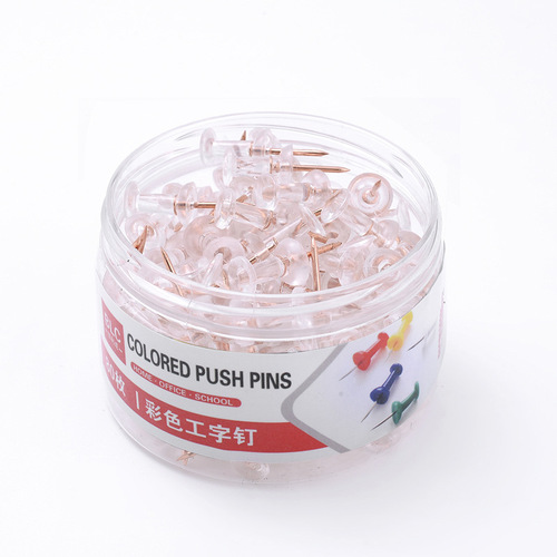 Amazon's best-selling transparent rose gold I-shaped nail, transparent map nail, fixed pin, push pin, cross-border shipping