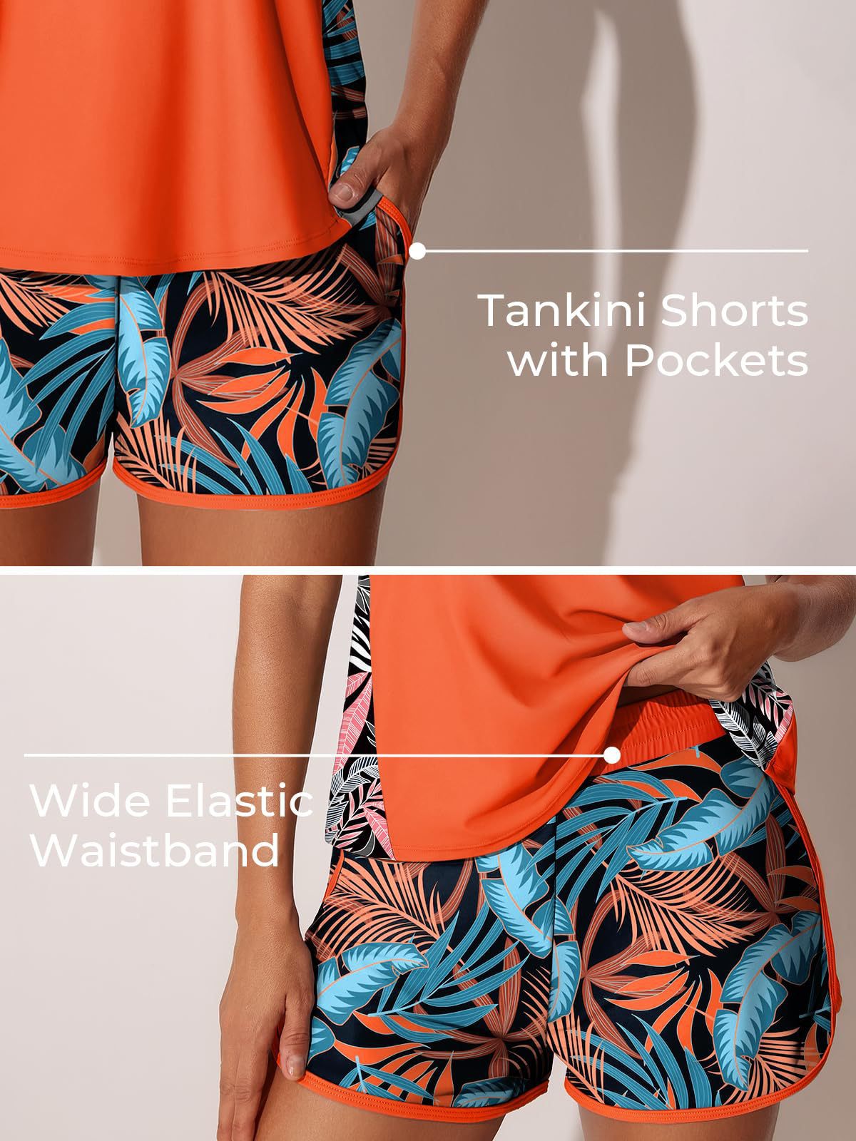 Bikiny set plus size pro ženy tílko a kraťasy plavky sada_voghion.com