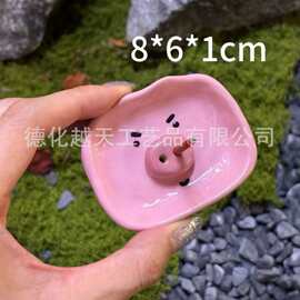 创意桌面摆件动物香插陶瓷工艺品可爱动物小草香插礼物跨境批发